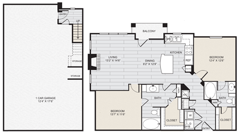 the floor plan plan 538